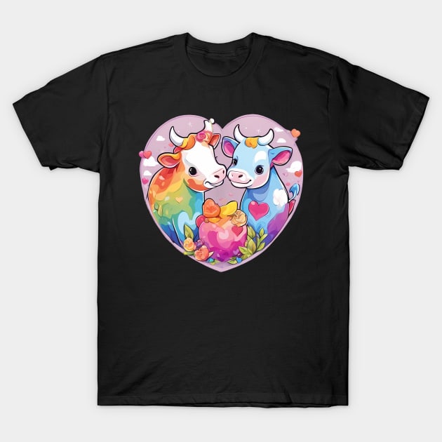 I Love Cow T-Shirt by animegirlnft